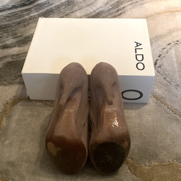 Aldo High Heeled Suede Booties - Picture 5 of 5